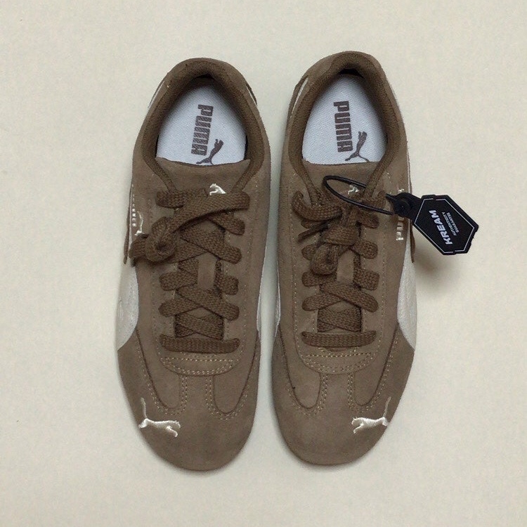 Puma Speedcat Archive Haute Coffee Frosted Ivory 착용 스타일