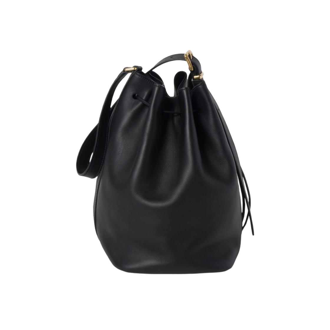 미우 미우 레더 버킷백 블랙(Miu Miu Leather Bucket Bag Black) - 3