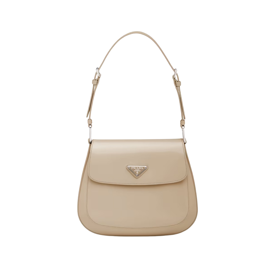 프라다 클레오 브러쉬드 레더 숄더백 데저트 베이지(Prada Cleo Brushed Leather Shoulder Bag Desert Beige)