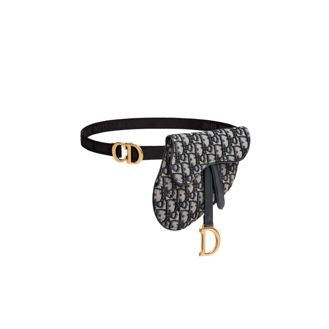 디올 새들 벨트 파우치 블루 디올 오블리크 자카드(Dior Saddle Belt Pouch Blue Dior Oblique Jacquard) - 2