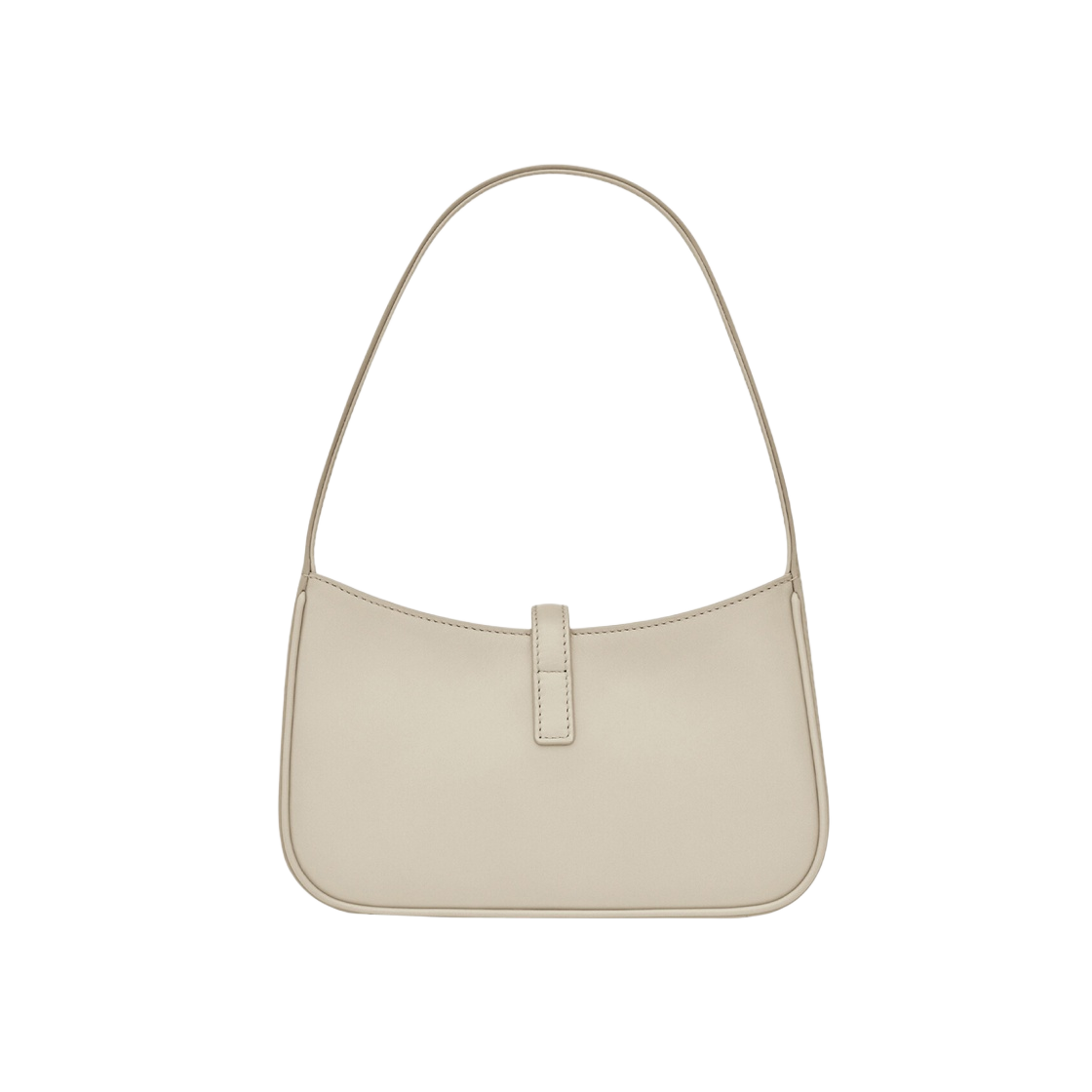 710318-2R20W-9207 Saint Laurent Le 5 A 7 Mini Hobo in Smooth Leather Blanc Vintage - #2