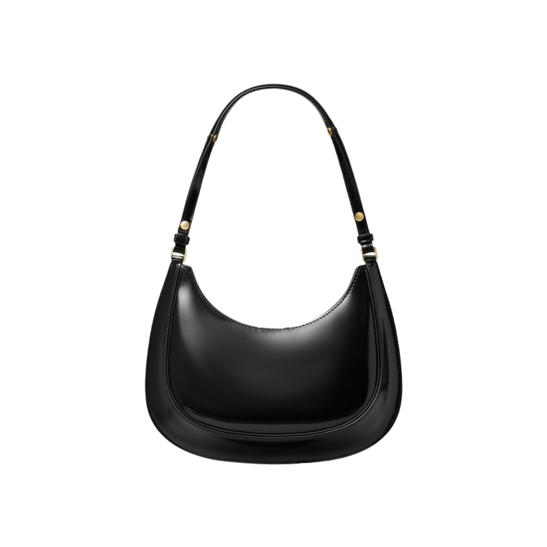 토리버치 로빈슨 스파졸라토 컨버터블 크레센트 백 블랙(Tory Burch Robinson Spazzolato Convertible Crescent Bag Black) - 2