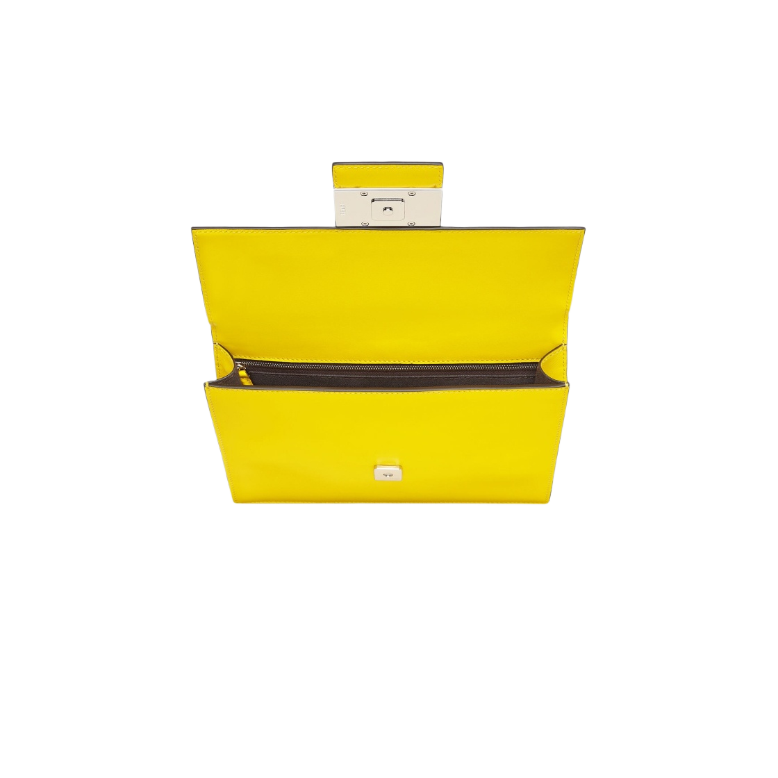 7VA524A9P6F1GMB Fendi Leather Flat Baguette Bag Yellow - #3