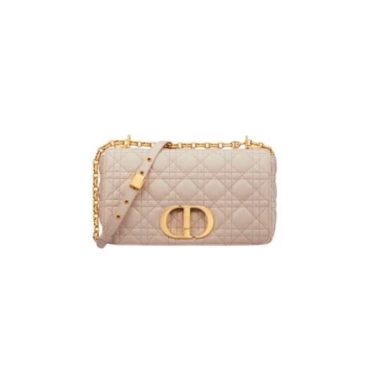 Dior Medium Caro Bag Supple Cannage Calfskin Caramel Beige