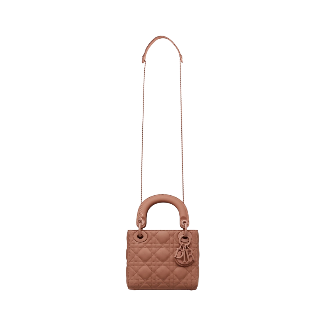 M0505ILOI-M50P Dior Mini Lady Bag Ultramatte Cannage Calfskin Blush - #4