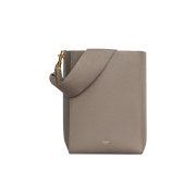 Celine Sangle Small Bucket Bag in Soft Grained Calfskin Taupe