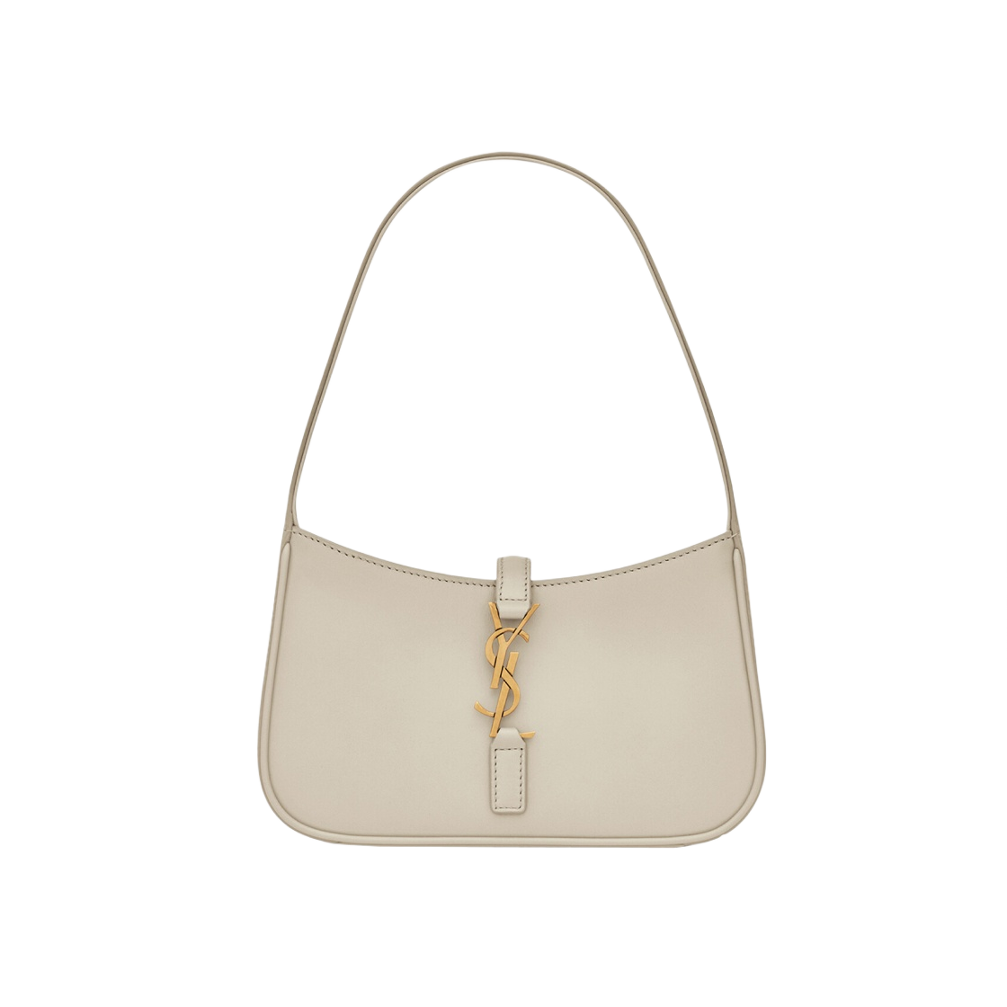710318-2R20W-9207 Saint Laurent Le 5 A 7 Mini Hobo in Smooth Leather Blanc Vintage - 대표 이미지 #1