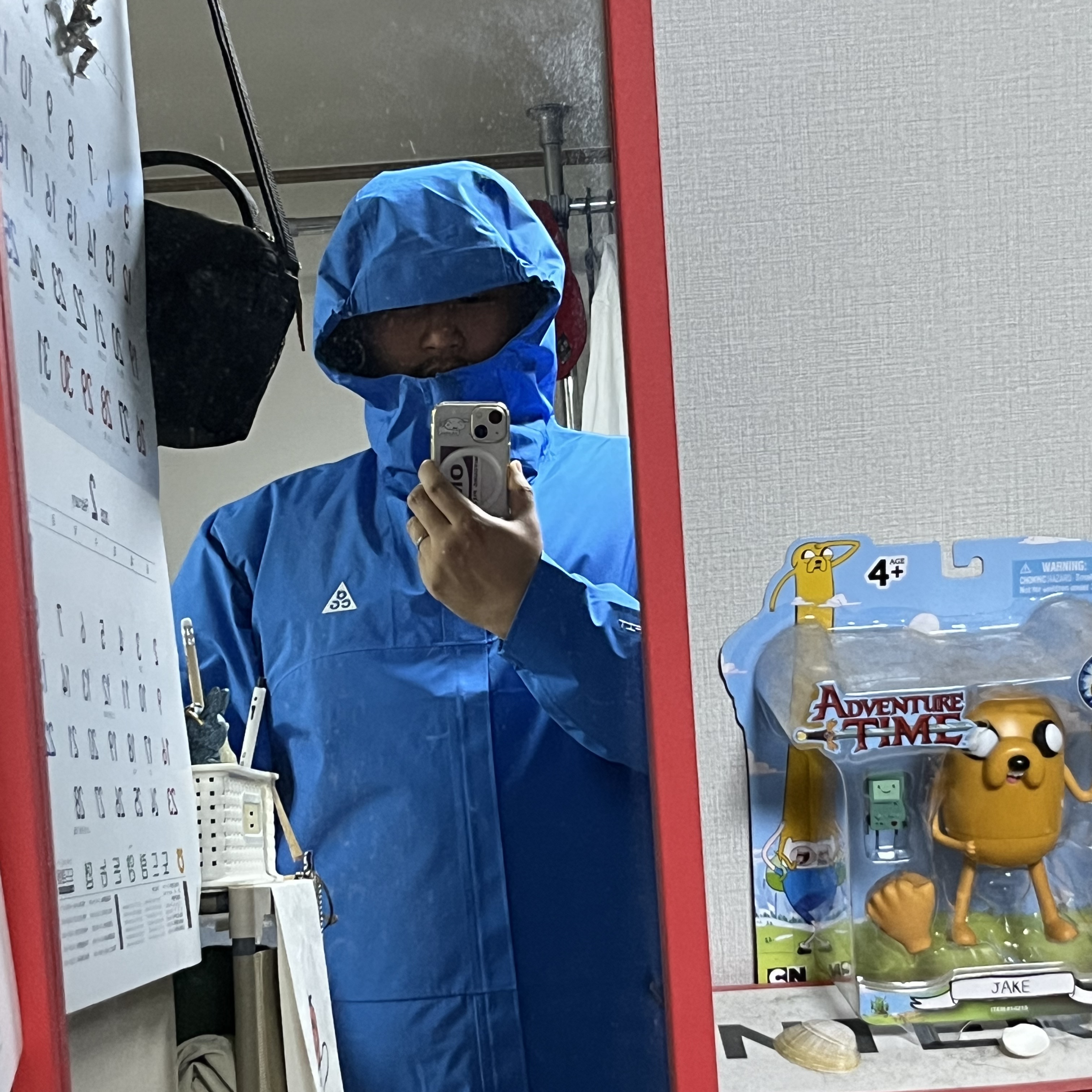 Nike ACG Storm-Fit ADV Cascade Rains Full Zip Jacket Light Photo Blue Summit White - Asia 착용 스타일