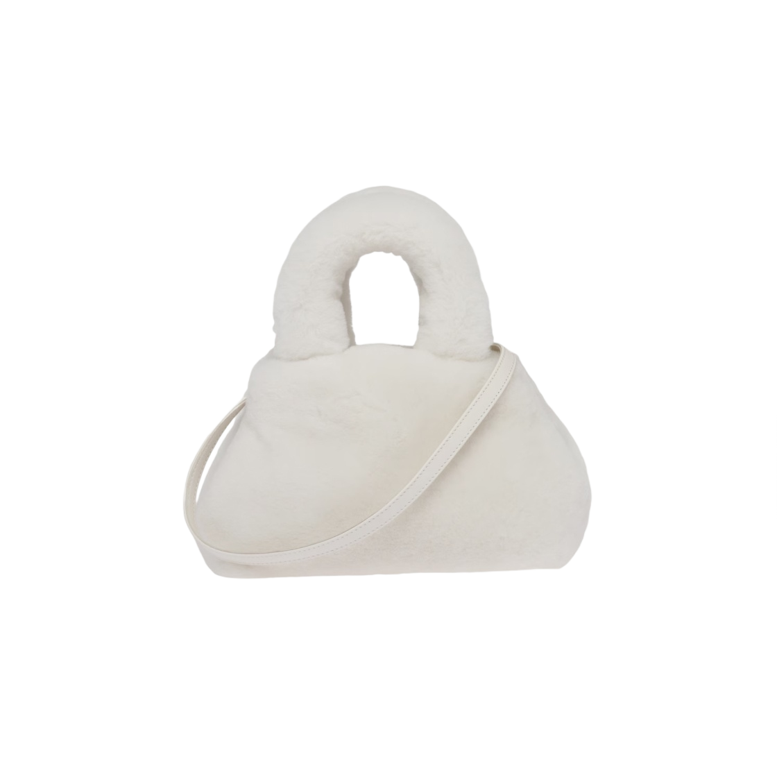 미우 미우 쉽스킨 핸드백 화이트(Miu Miu Sheepskin Handbag White) - 3