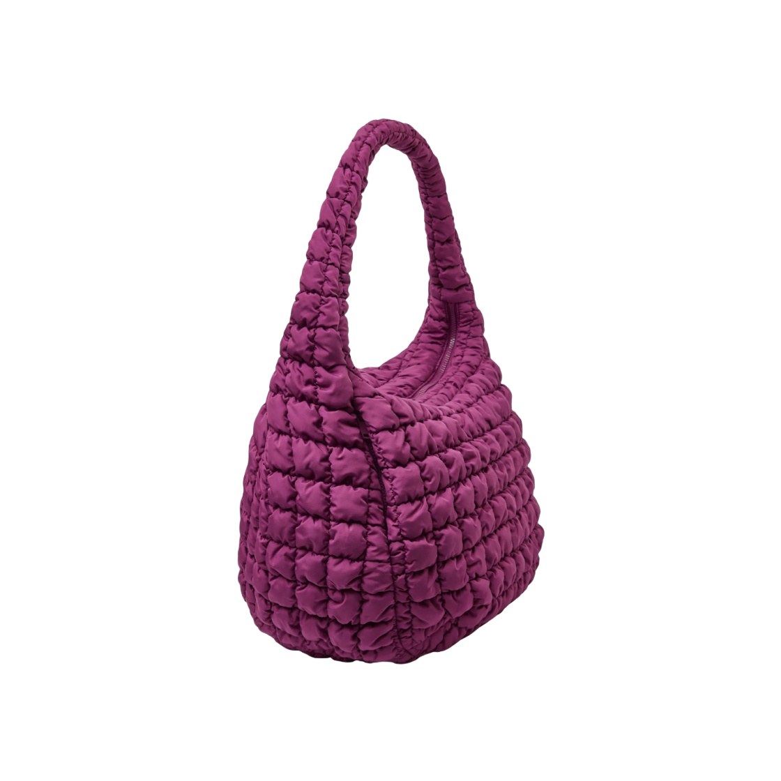 0916460026 COS Quilted Oversized Shoulder Bag Burgundy - #2