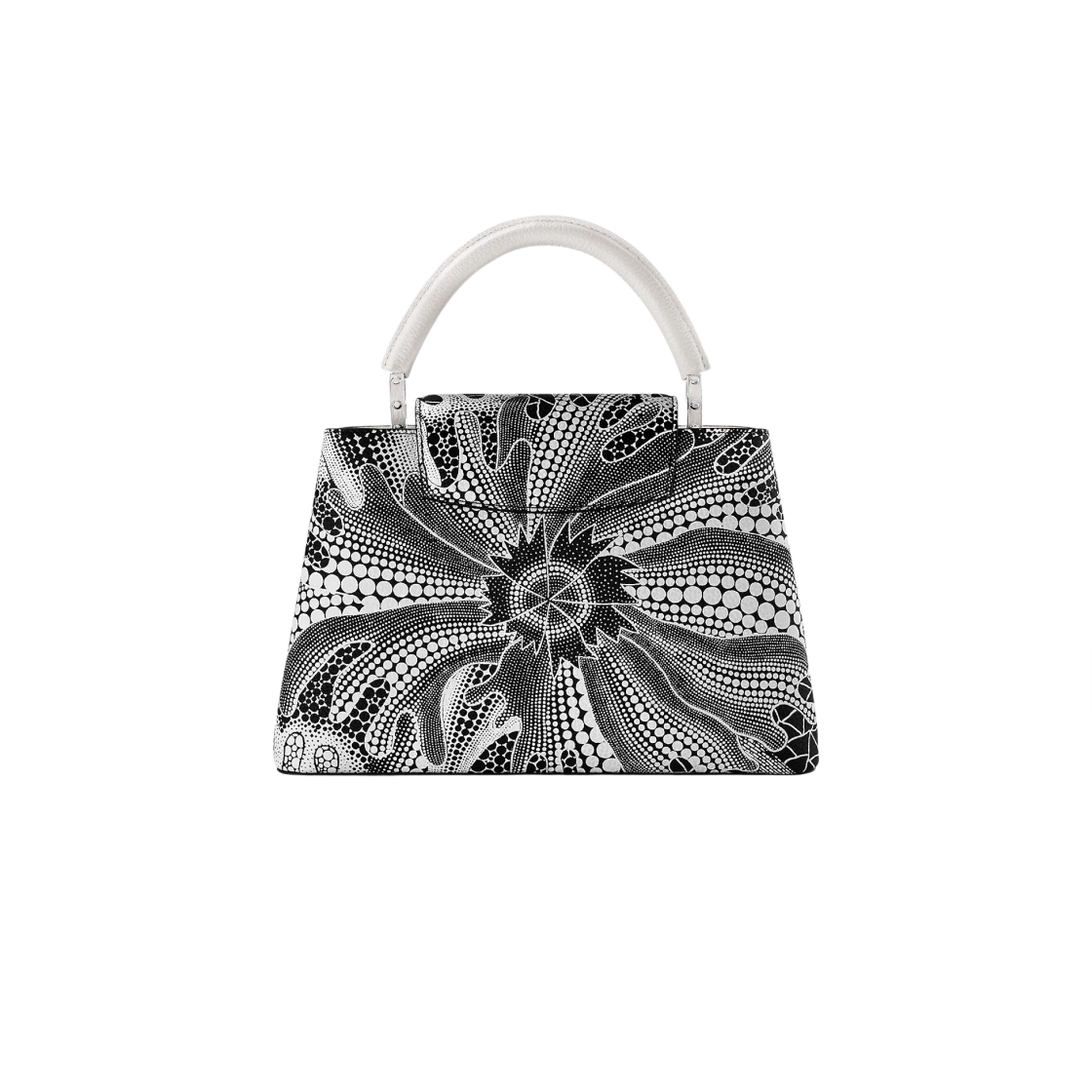 루이비통 x 야요이 쿠사마 카퓌신 MM 블랙 화이트(Louis Vuitton x YK Capucines MM Black White) - 3
