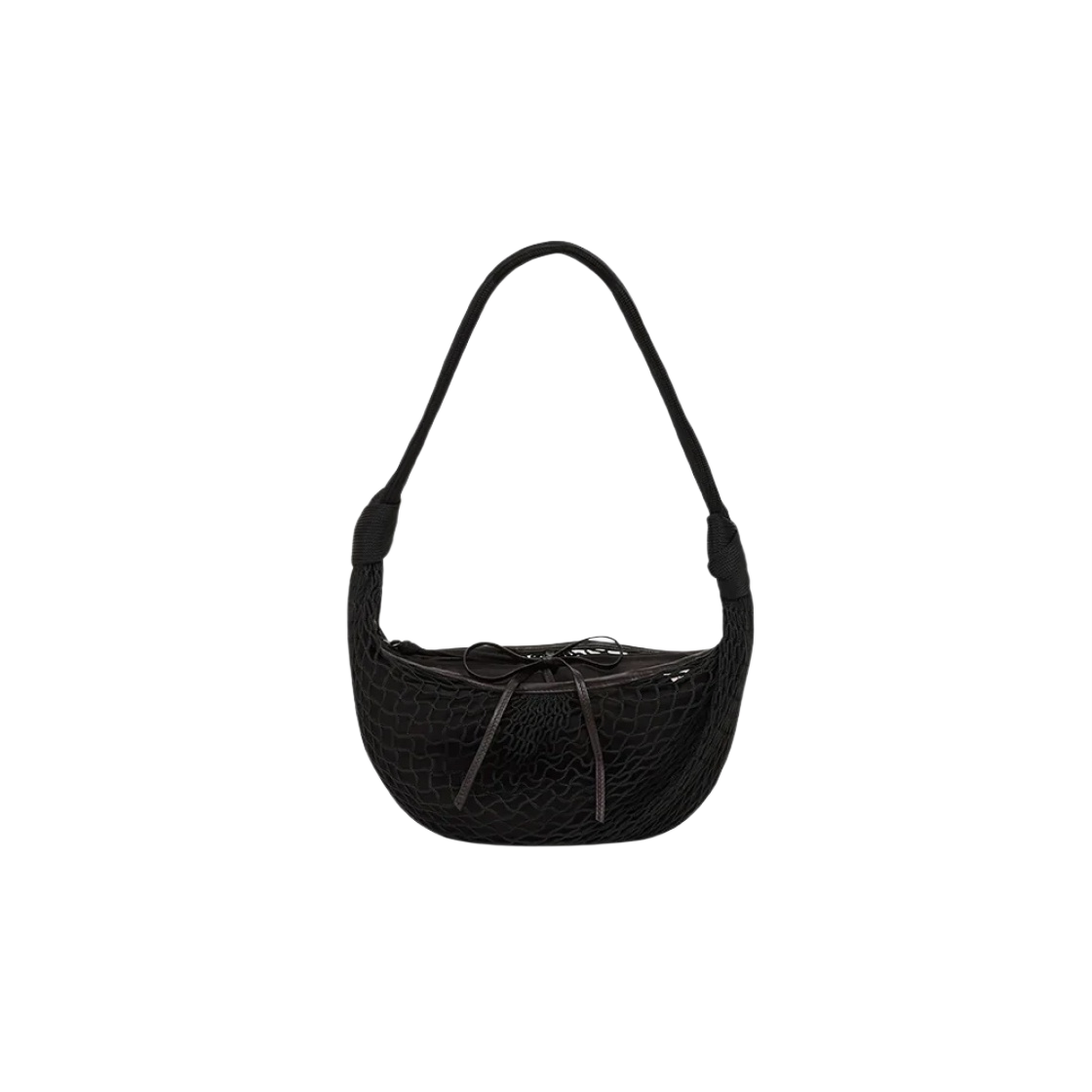르메르 포춘 크루아상 필트 백 폴리에스터 네트 블랙(Lemaire Fortune Croissant Filt Bag Polyester Net Black)