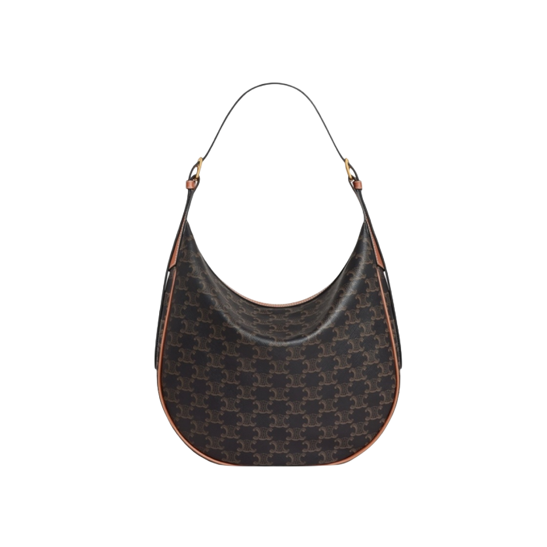 셀린느 헬로이즈 퀴르 트리옹프 백 트리옹프 캔버스 카프스킨 탄(Celine Heloise Cuir Triomphe Bag in Triomphe Canvas Calfskin Tan) - 1