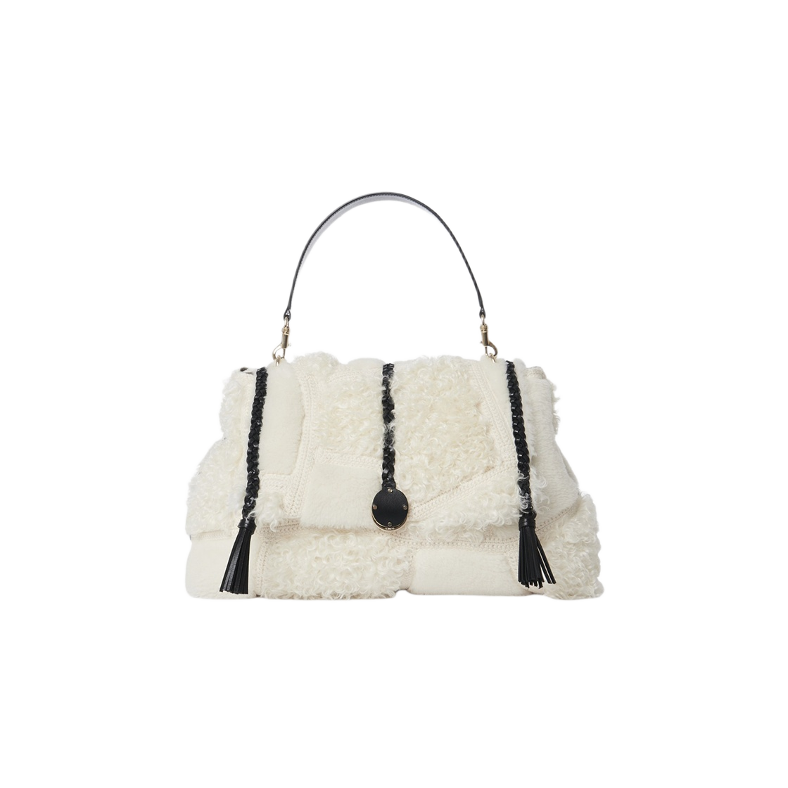 CHC23WS566L22104 Chloe Penelope Large Soft Shoulder Bag Snow White - 대표 이미지 #1