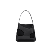 Ferragamo Small Shoulder Bag with Cut-Out Detailing Black