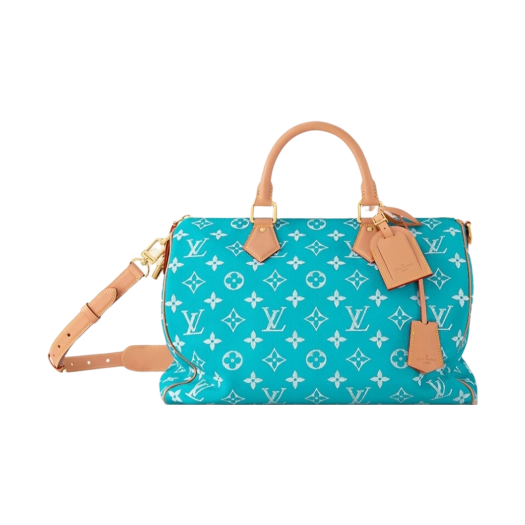 Louis Vuitton Speedy P9 Bandouliere 40 Monogram Turquoise