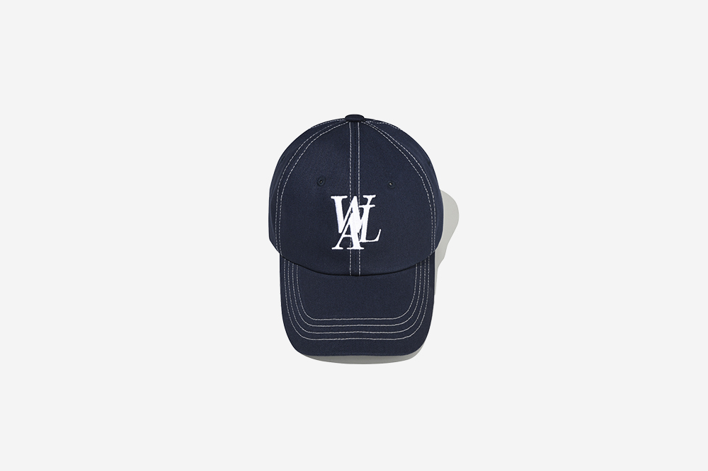 キャップ WOOALONG Signature Logo ball cap STITCH BLACK cap_logo_002s Signature Logo ball cap - STITCH BLACK - WOOALONG | 60
