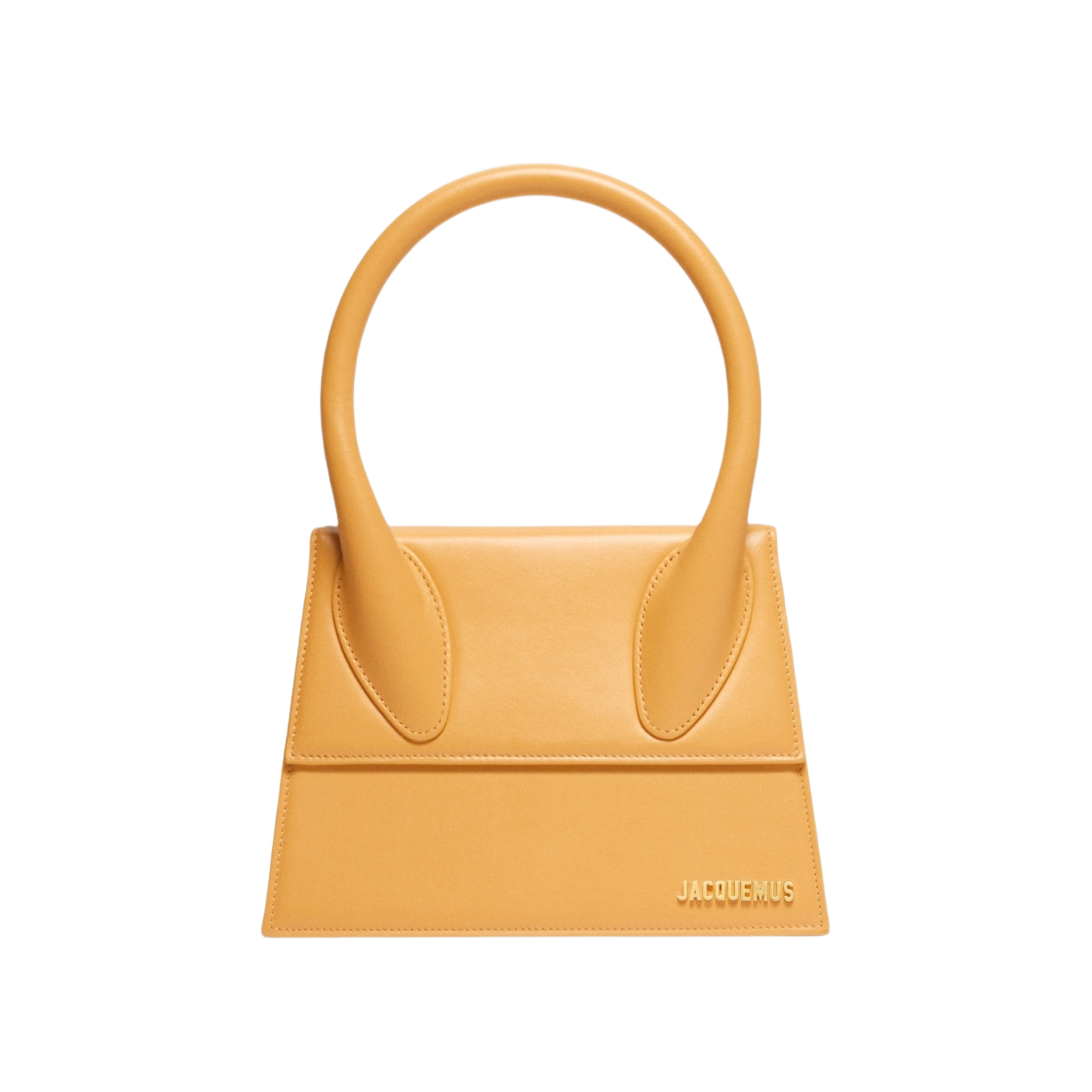 213BA003-3060-290 Jacquemus Le Grand Chiquito Large Signature Handbag Dark Yellow - 대표 이미지 #1