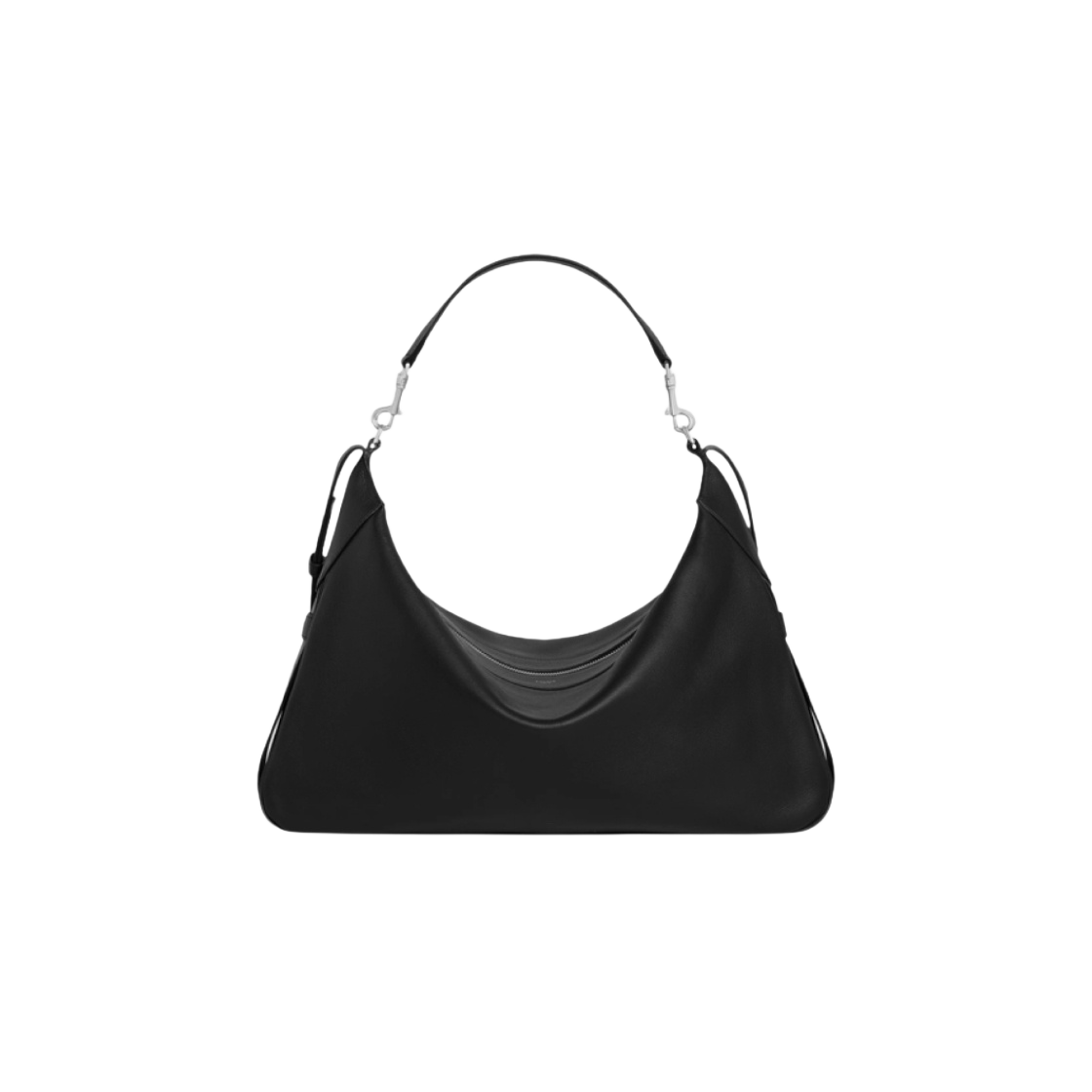 111773DPJ-38SI Celine Large Strap Romy in Supple Calfskin Black