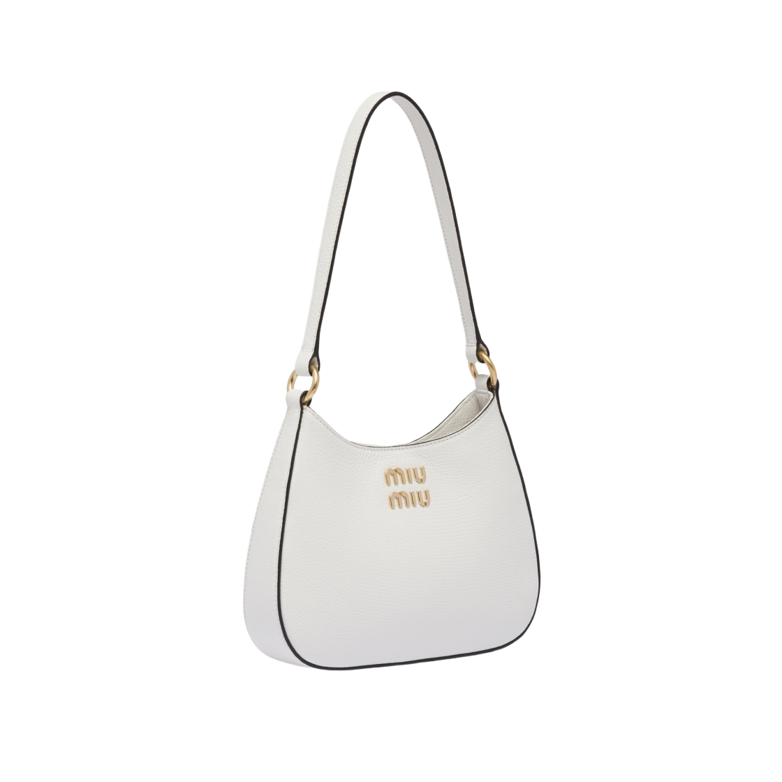 미우 미우 마드라스 가죽 숄더백 화이트(Miu Miu Madras Leather Shoulder Bag White) - 2