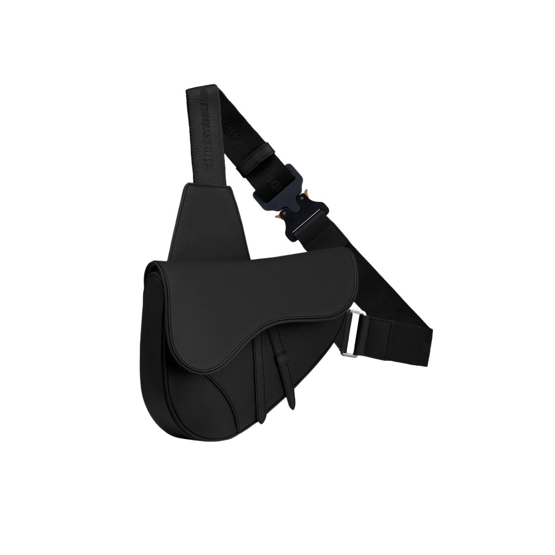 디올 새들백 그레인드 카프스킨 블랙(Dior Saddle Bag Grained Calfskin Black) - 2