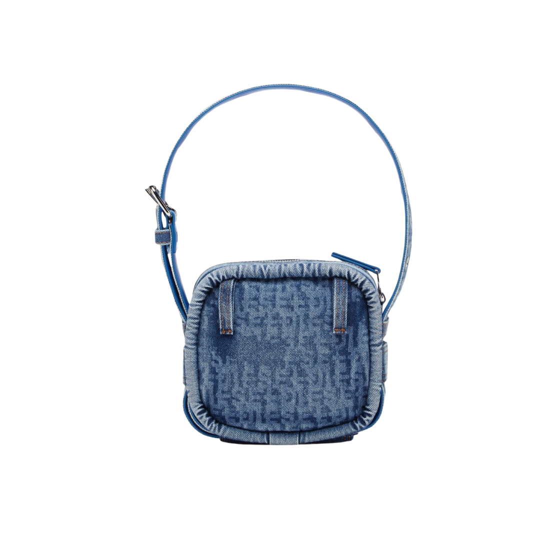 디젤 B-아멜리아 숄더백 인 모노그램 데님 블루(Diesel B-Amelia Shoulder Bag in Monogram Denim Blue) - 3