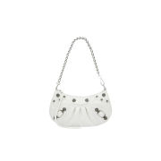 Balenciaga Le Cagole Mini Bag with Chain Off White