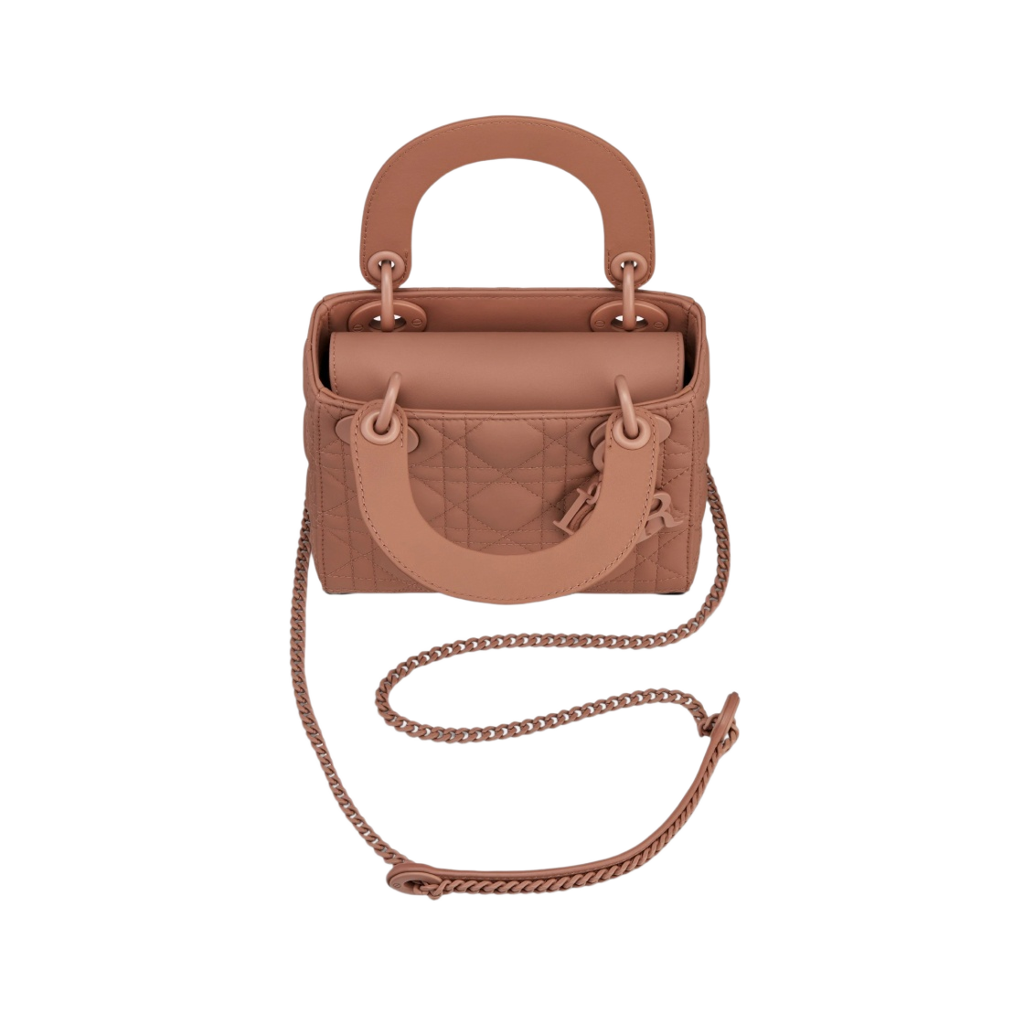 M0505ILOI-M50P Dior Mini Lady Bag Ultramatte Cannage Calfskin Blush - #3