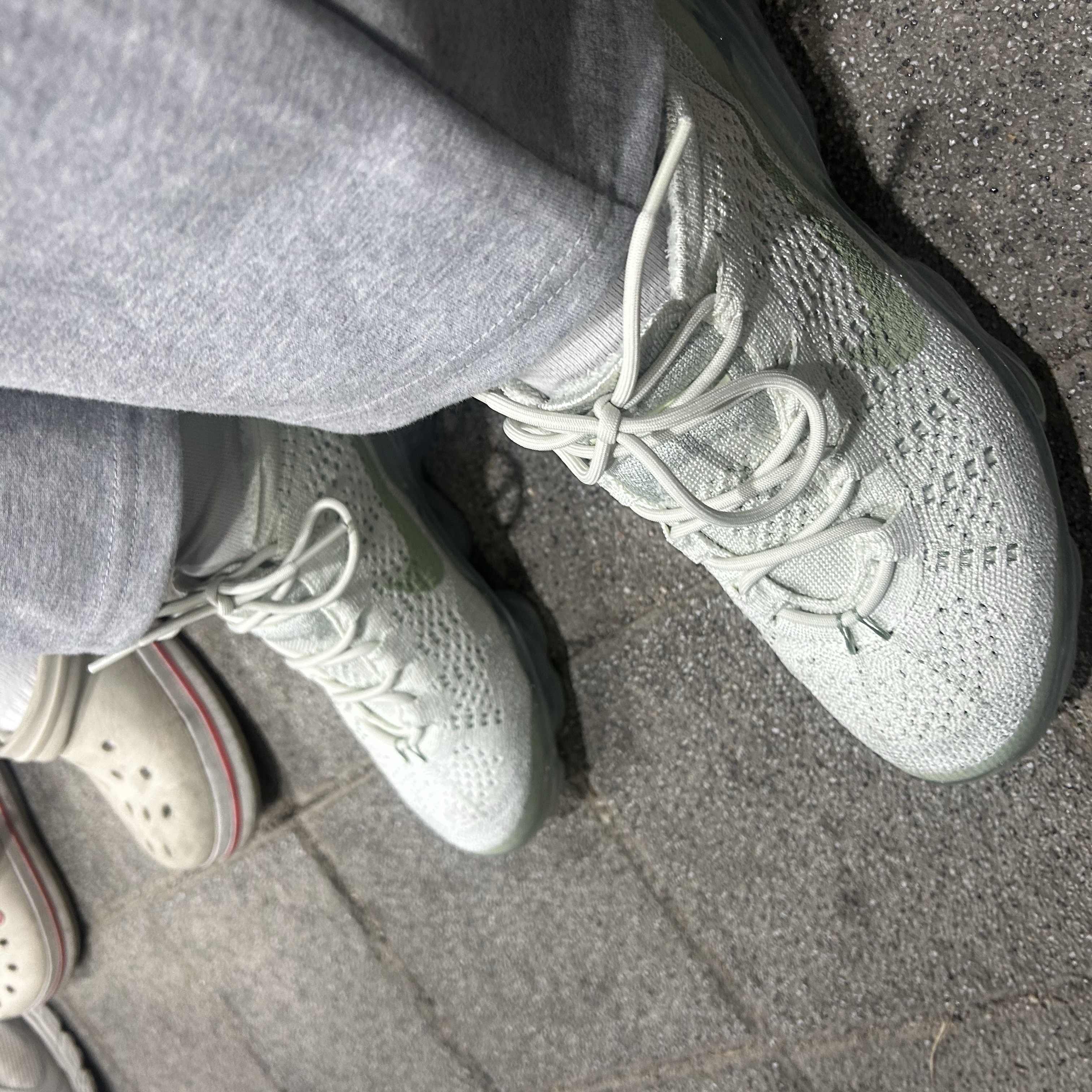 Nike Air Vapormax 2023 Flyknit Honeydew Sea Glass 착용 스타일 - 1