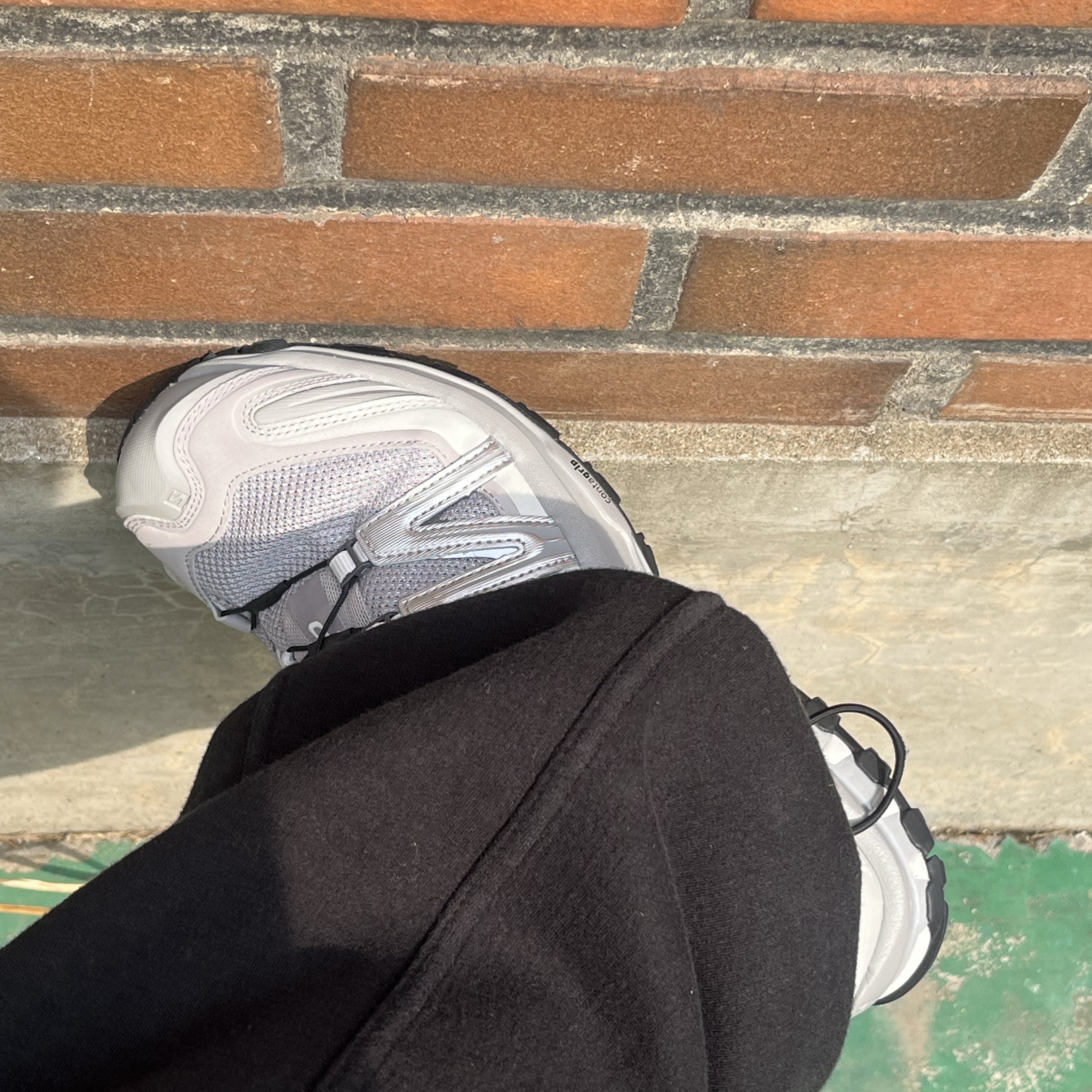 Salomon XA Pro 3D Alloy Silver 착용 스타일 - 2