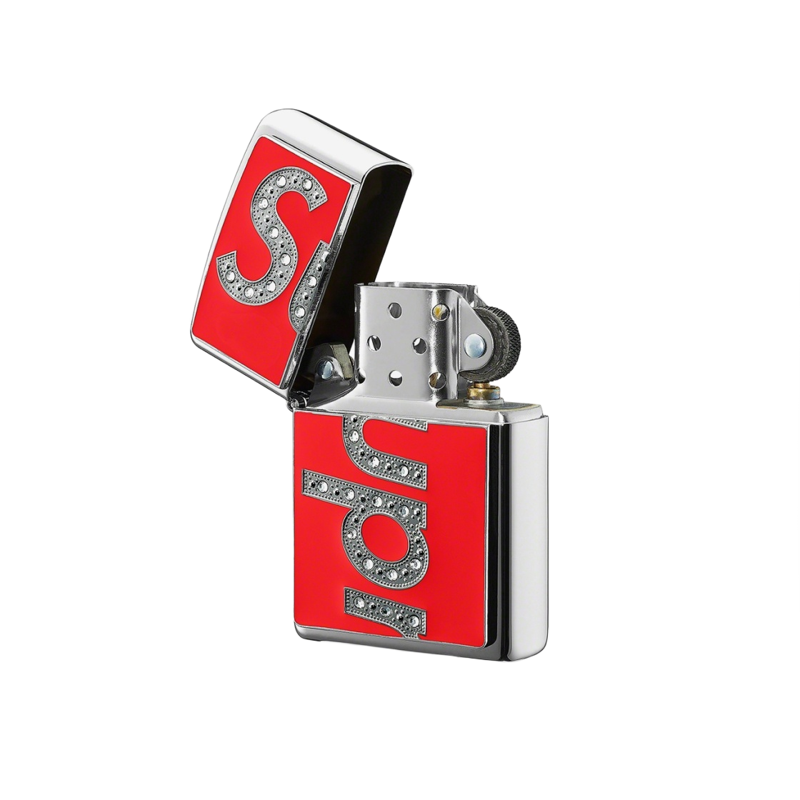 - Supreme Swarovski Zippo Red - 20FW