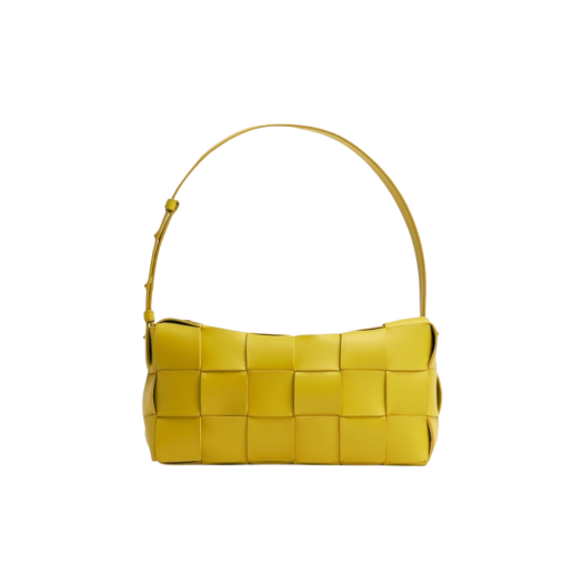 Bottega Veneta Brick Cassette Shoulder Bag Pollen
