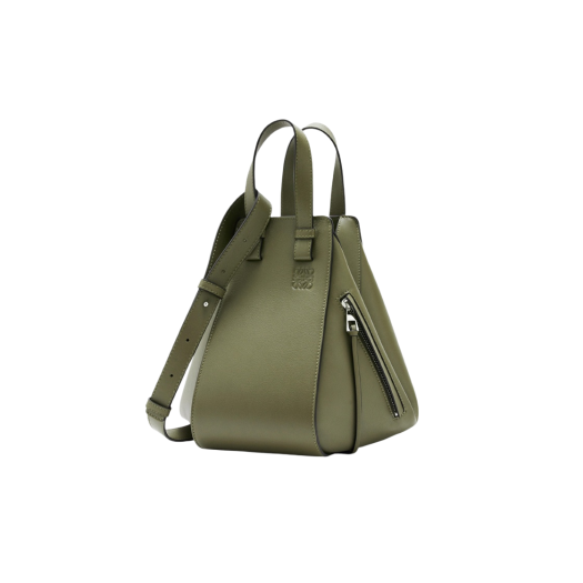Loewe Small Hammock Bag in Classic Calfskin Avocado Green
