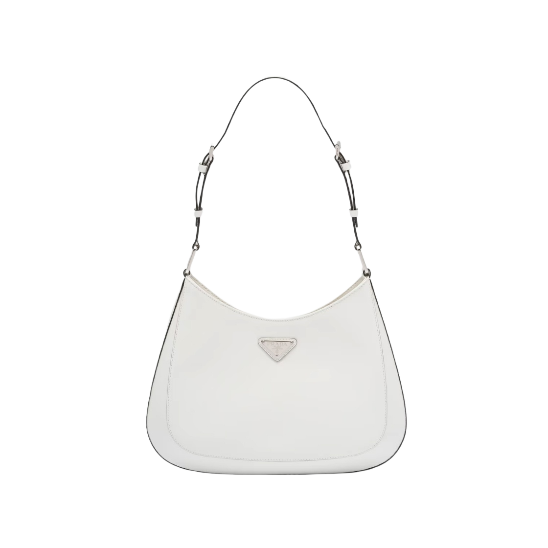 프라다 클레오 브러쉬드 레더 숄더백 화이트(Prada Cleo Brushed Leather Shoulder Bag White)