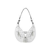 Versace Repeat Small Hobo Bag White