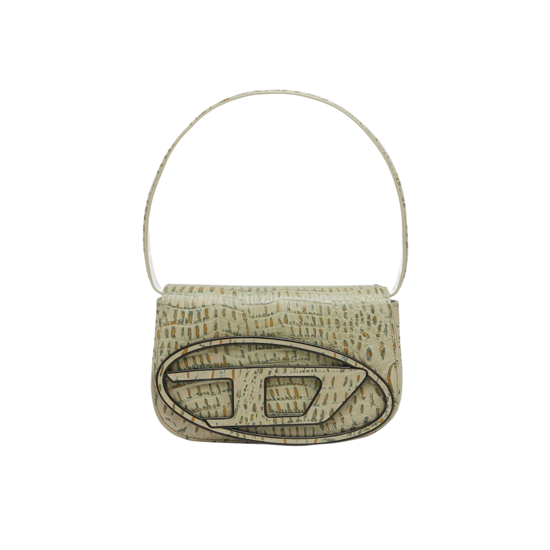 디젤 1DR 숄더백 인 카우 레더 밀리터리 그린(Diesel 1DR Shoulder Bag in Cow Leather Military Green) - 1