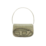 Diesel 1DR Shoulder Bag in Cow Leather Military Green