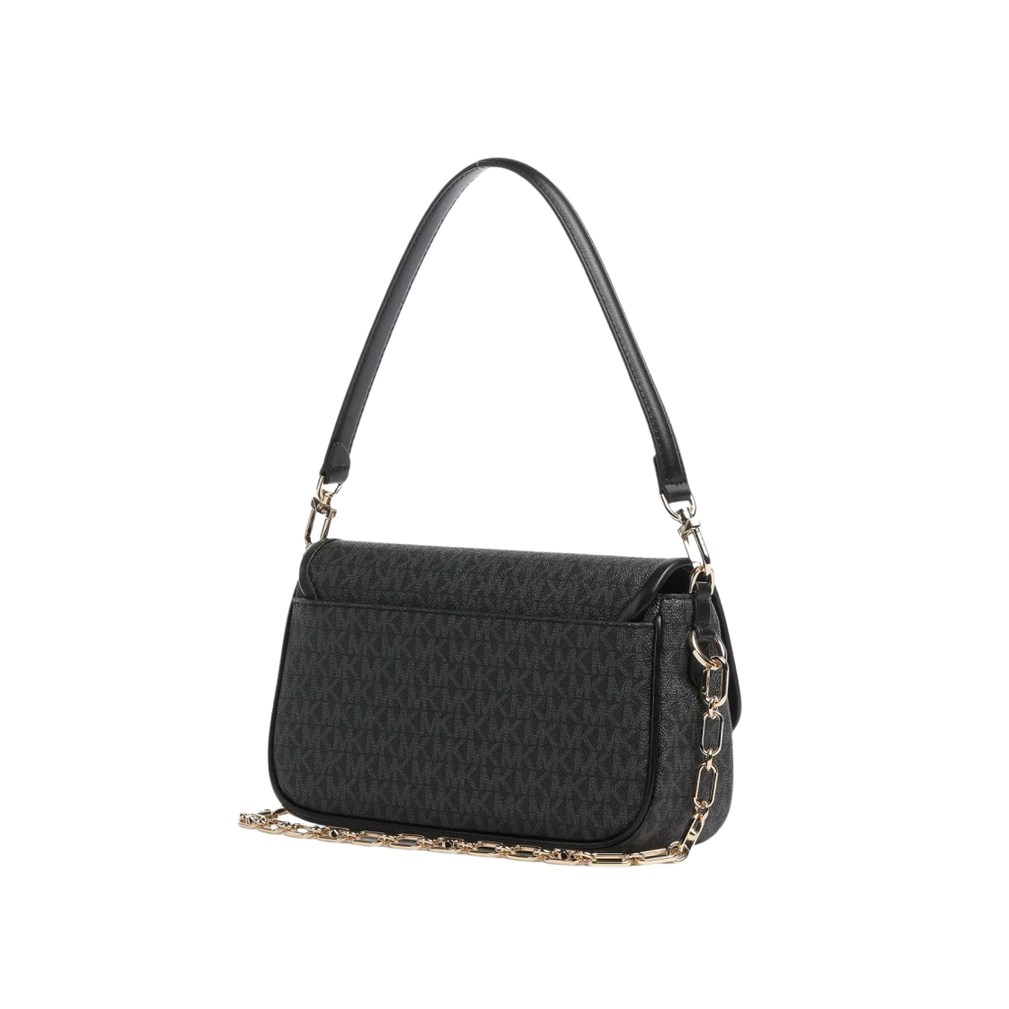 30F2G7PC6B001 Michael Kors Parker Medium Logo Shoulder Bag Black - #3