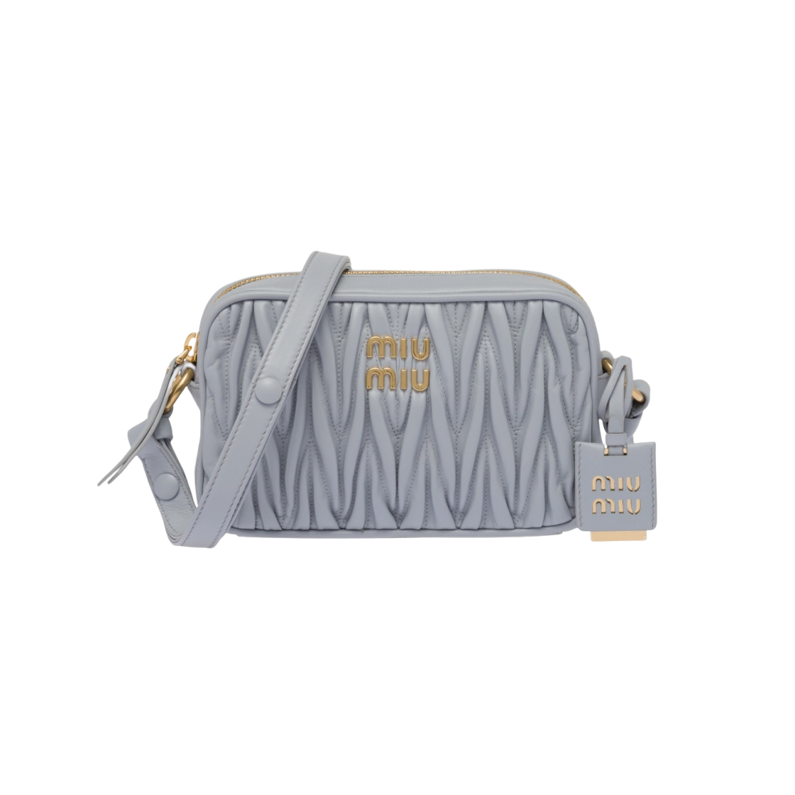 미우 미우 마테라쎄 나파 가죽 숄더백 콘플라워 | Miu Miu | KREAM Miu Miu Matelasse Nappa Leather Shoulder Bag Cornflower