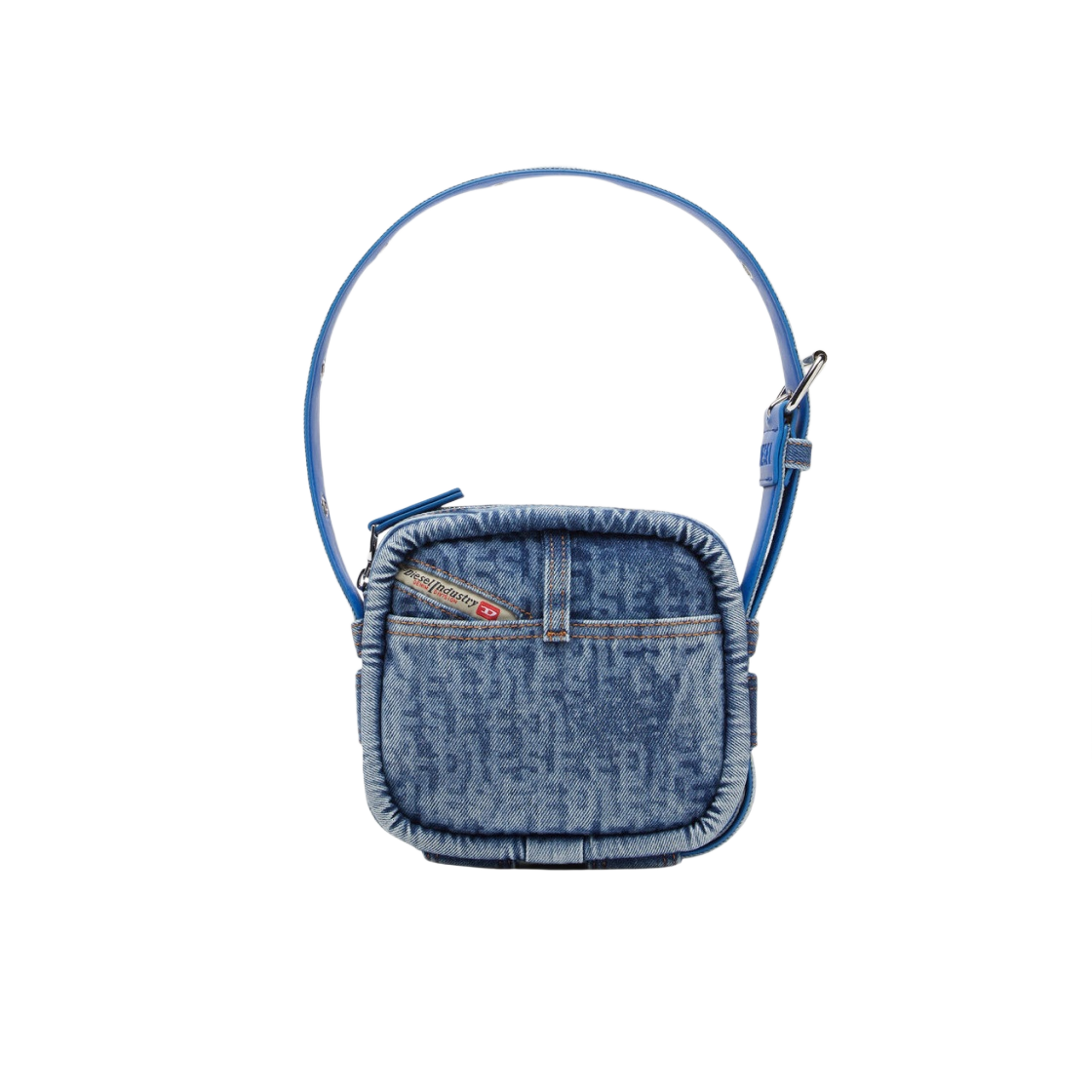 디젤 B-아멜리아 숄더백 인 모노그램 데님 블루(Diesel B-Amelia Shoulder Bag in Monogram Denim Blue) - 1