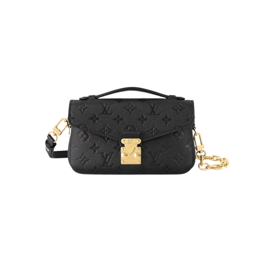 Louis Vuitton Pochette Metis East West Monogram Empreinte Black