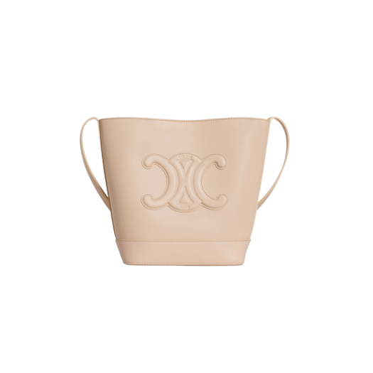 Celine Small Bucket Bag Cuir Triomphe in Smooth Calfskin Nude