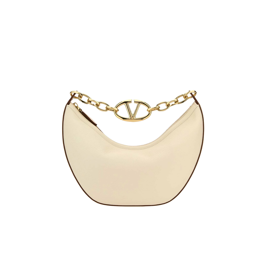 B0Q42JDK098 Valentino Vlogo Small Hobo Bag Ivory