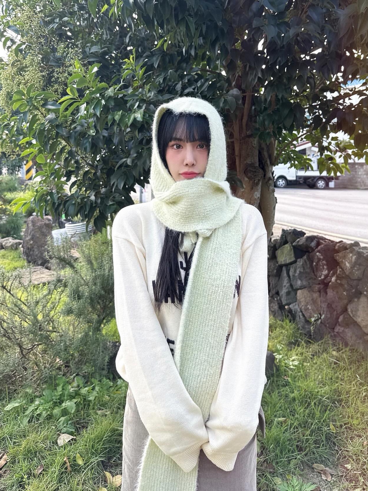 ACOC Nomad Balaclava_Lemon 착용 스타일 - 2