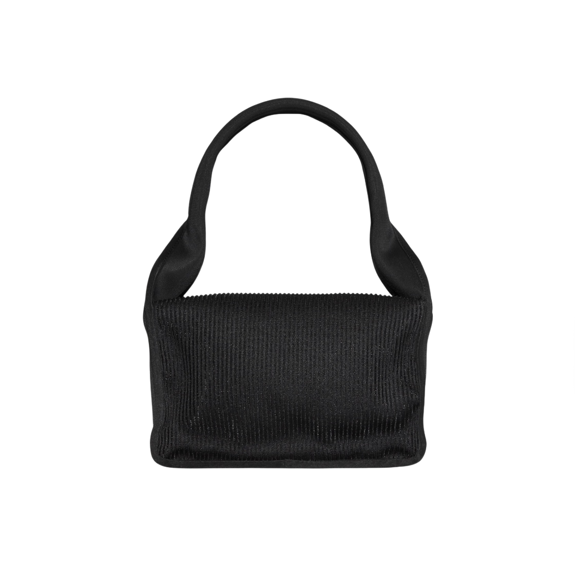 코스 립드 스쿠바 숄더백 블랙(COS Ribbed Scuba Shoulder Bag Black) - 1