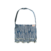 Kapital 12 oz. Magpie Denim Medicine Bag Small Indigo Light Color