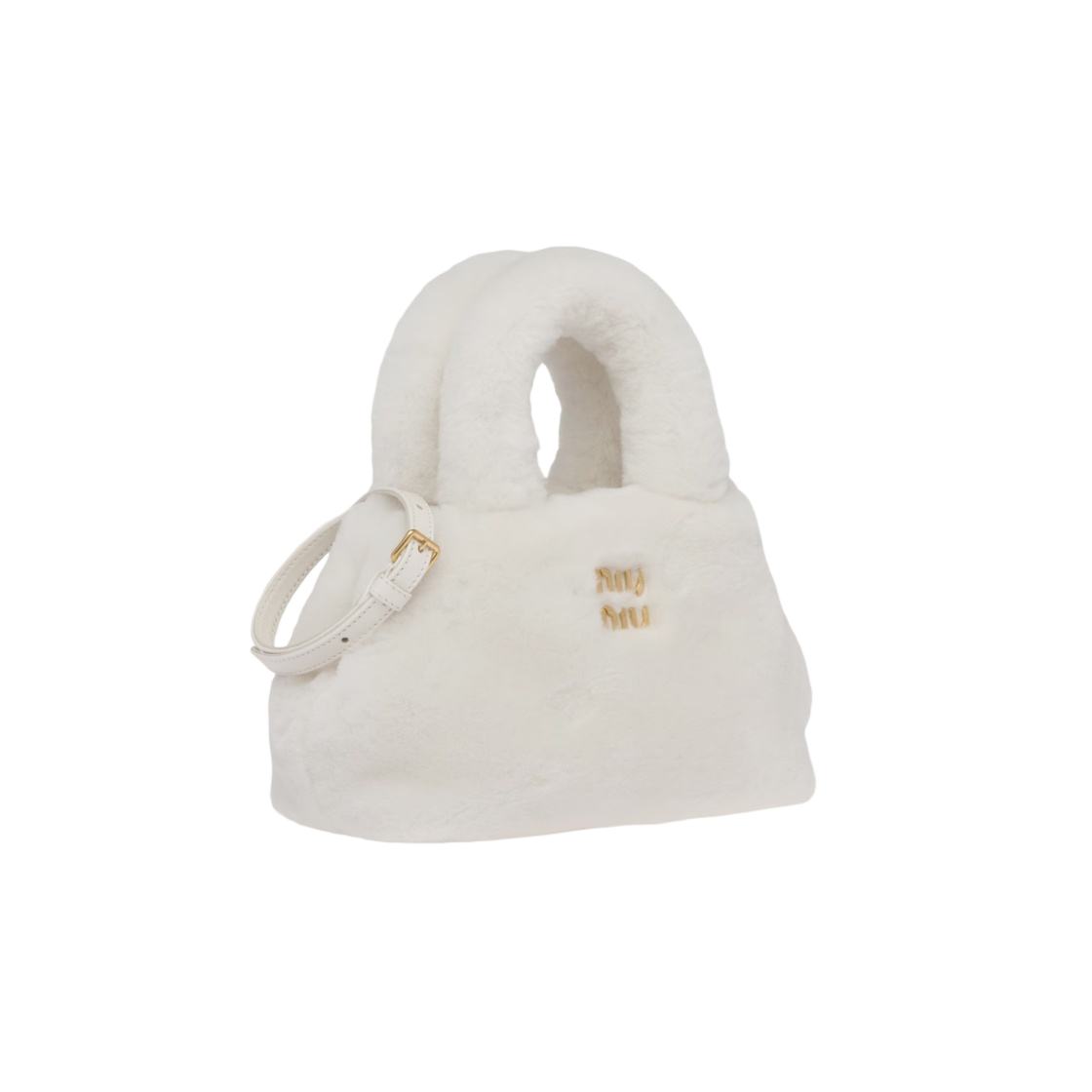미우 미우 쉽스킨 핸드백 화이트(Miu Miu Sheepskin Handbag White) - 2