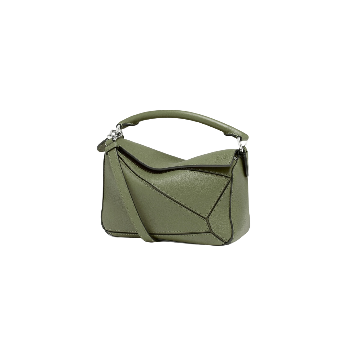 32230U95-3949 Loewe Mini Puzzle Bag in Classic Calfskin Avocado Green - 대표 이미지 #1