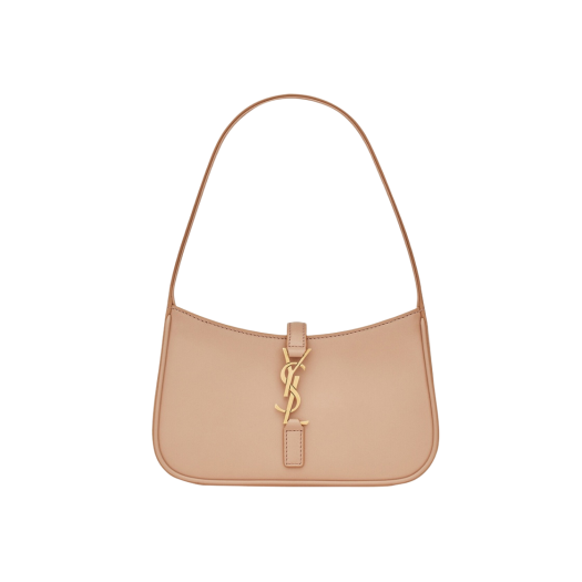 Saint Laurent Le 5 A 7 Mini Hobo in Smooth Leather Rosy Sand