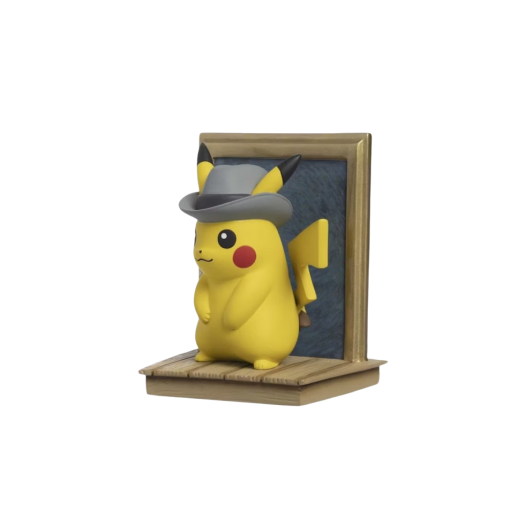 Pokemon Center x Van Gogh Museum Pikachu Inspired by Self-Portrait with Grey Felt Hat Figure